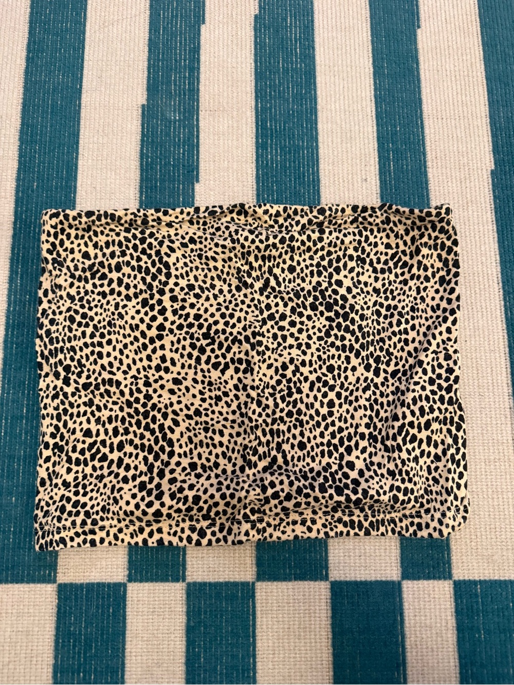 American Eagle Outfitters Girls Leopard Print Skort - Cream and Black